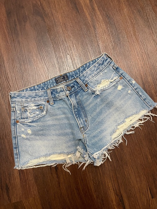 Abercrombie & Fitch Pants - Abercrombie & Fitch Distressed Cutoff Low Rise Shorts